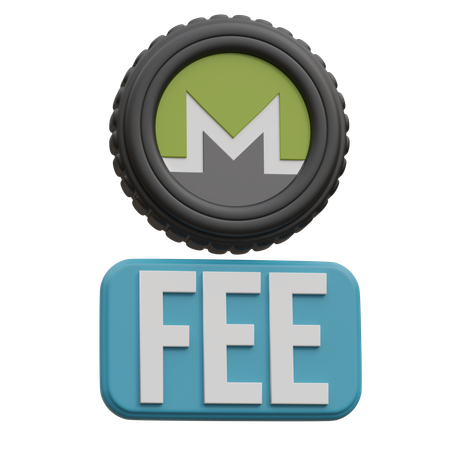 Monero Fee  3D Icon