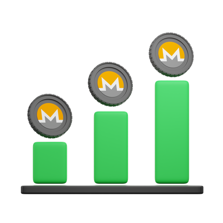 Monero Graph  3D Icon
