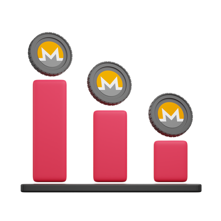 Monero Graph  3D Icon
