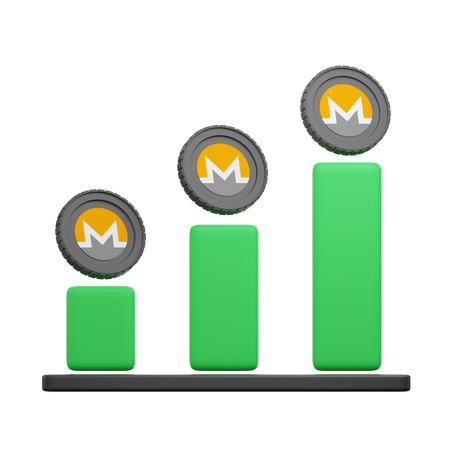 Monero Graph  3D Icon