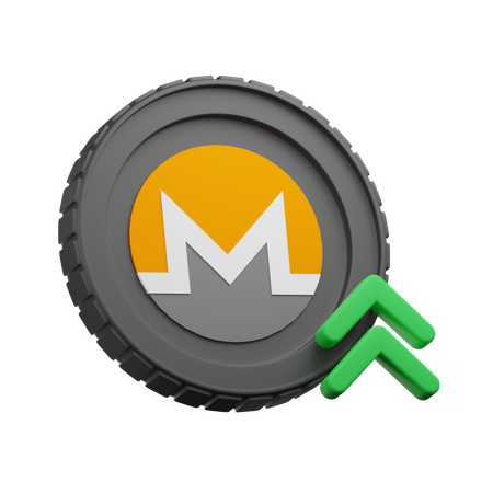 Monero Growth  3D Icon