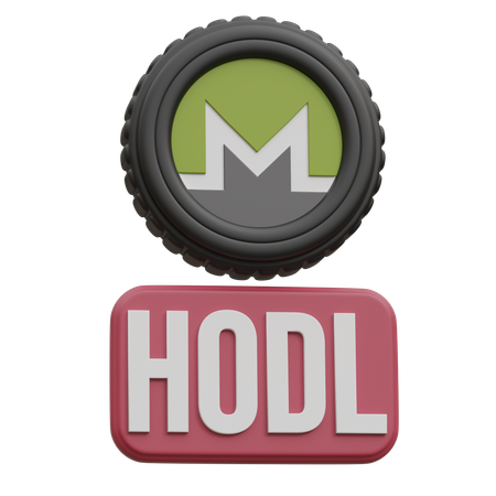 Monero Hodl  3D Icon
