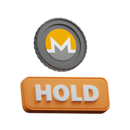 Monero Hold  3D Icon