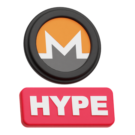 Monero Hype  3D Icon