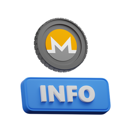 Monero Info  3D Icon