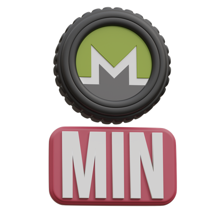 Monero Min  3D Icon