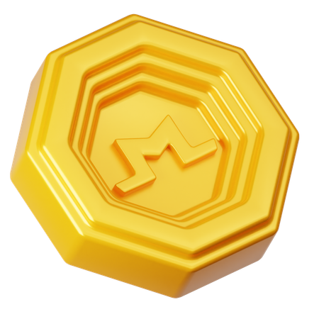 Moeda monero  3D Icon