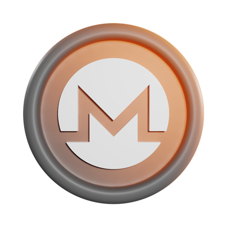 Moeda monero  3D Icon