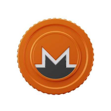 Moeda Monero XMR  3D Icon