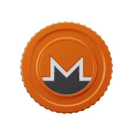 Moeda Monero XMR  3D Icon