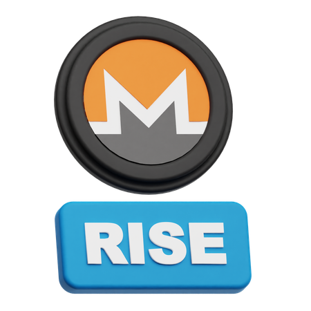 Monero Rise  3D Icon