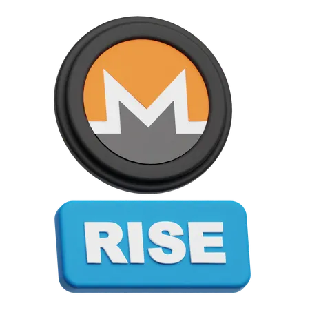 Monero Rise  3D Icon