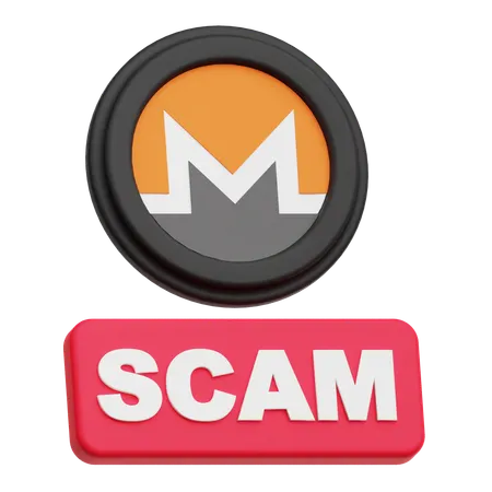 Monero Scam  3D Icon
