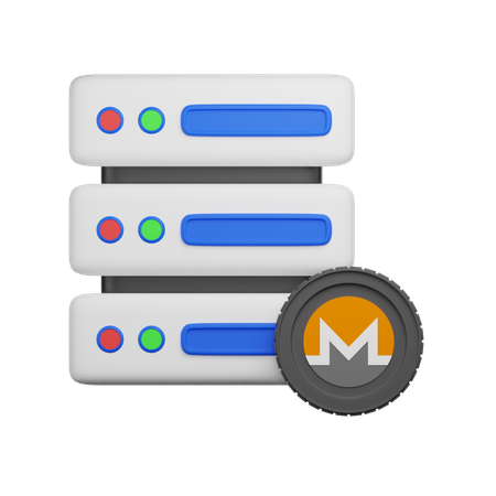 Monero Server  3D Icon
