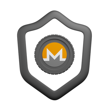Monero Shield  3D Icon