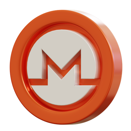 Monero Sign  3D Icon