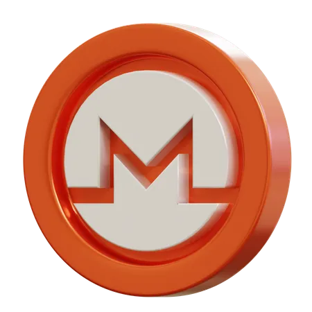 Monero Sign  3D Icon