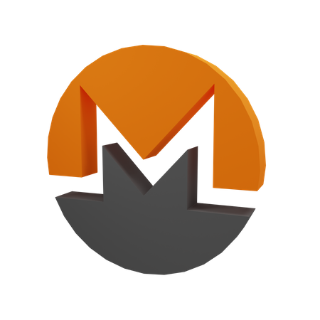 Monero Sign  3D Illustration