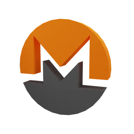 Monero Sign  3D Illustration