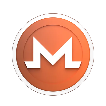 Monero Sign  3D Illustration