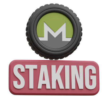 Monero Staking  3D Icon