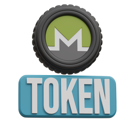 Monero Token  3D Icon