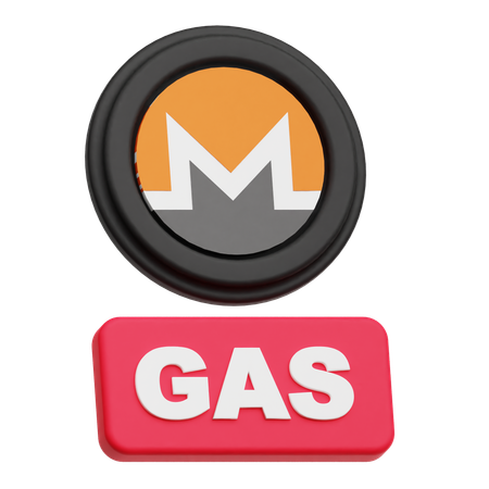 Monero Token Gas  3D Icon