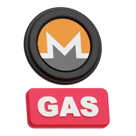 Monero Token Gas  3D Icon