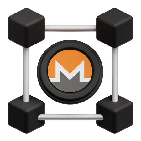 Monero Token Network  3D Icon