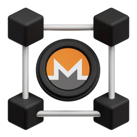 Monero Token Network  3D Icon