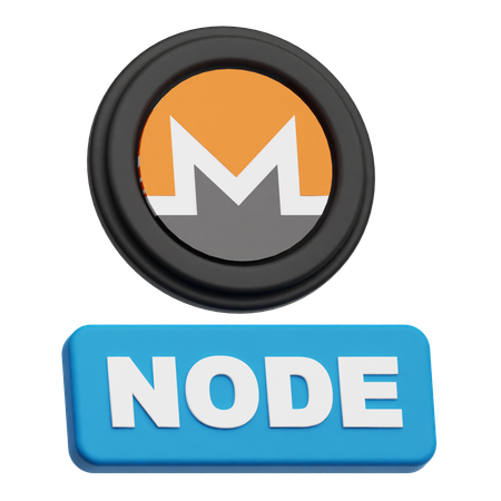 Nó de token monero  3D Icon