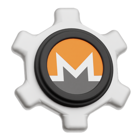 Monero Token Settings  3D Icon