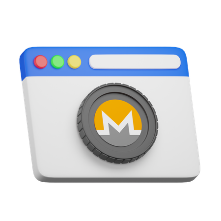Monero Website  3D Icon