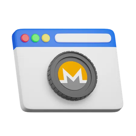 Monero Website  3D Icon