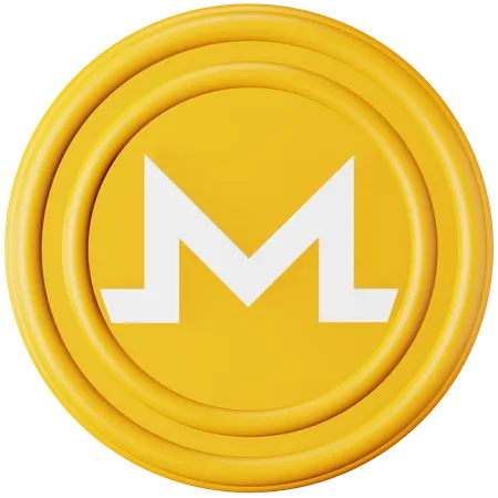 Monero (XMR)  3D Icon