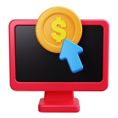 Monetización  3D Icon