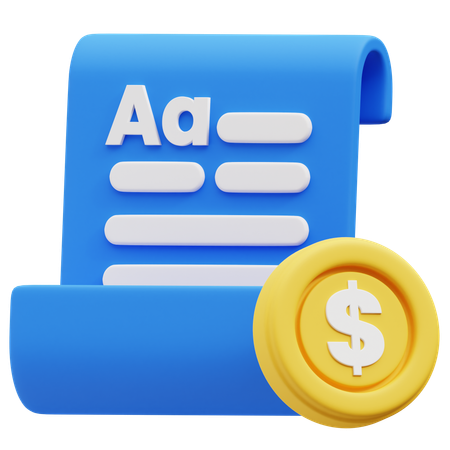 Monetización de contenidos  3D Icon