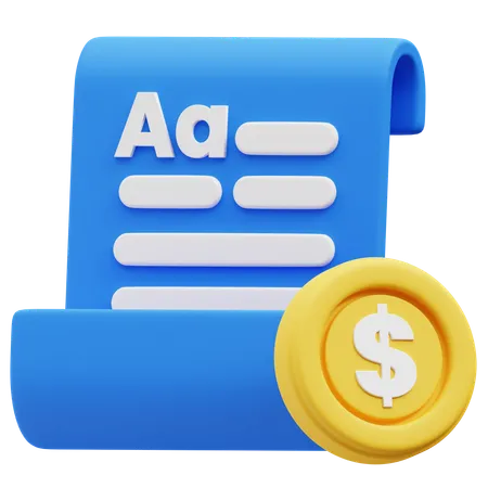 Monetización de contenidos  3D Icon