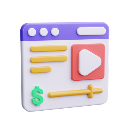 Monetizar  3D Icon