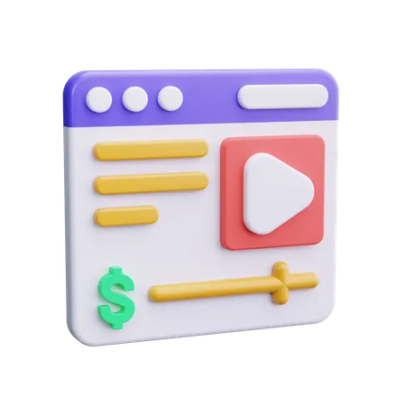 Monetizar  3D Icon