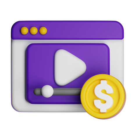수익화  3D Icon