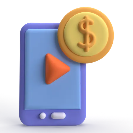 Monetization  3D Icon