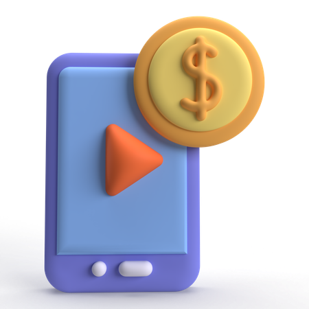 Monetization  3D Icon