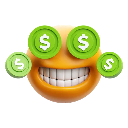 Money Emoji 3 D Render Icon Illustration 3D Icon