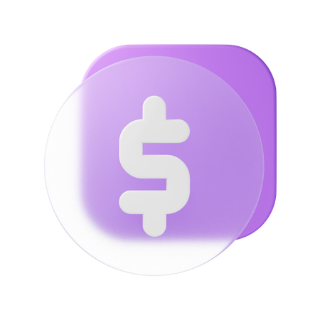 お金  3D Icon