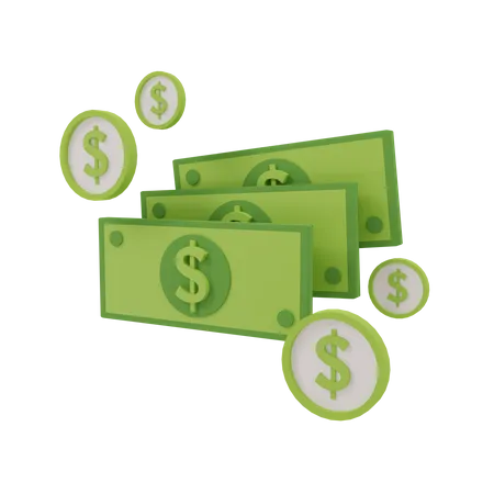 Money  3D Illustration