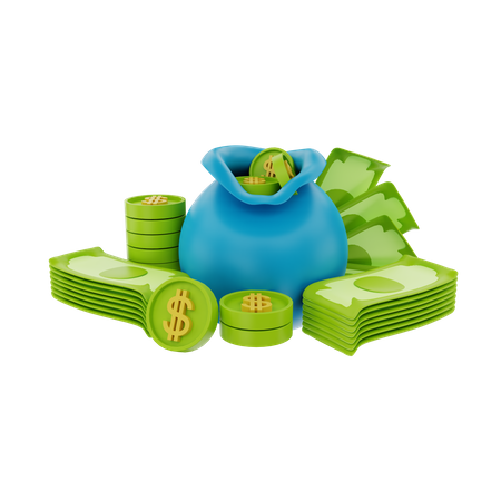 Money  3D Illustration