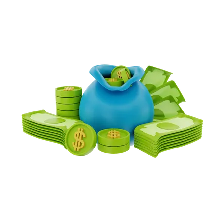 Money  3D Illustration