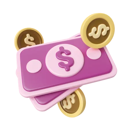 This Is Money 3 D Render Illustration Icon High Resolution Png File Isolated On Transparent Background Available 3 D Model File Format Blend Gltf And Obj 3D Icon