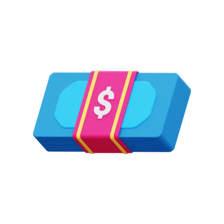 3 D Banknote Icon 3D Icon